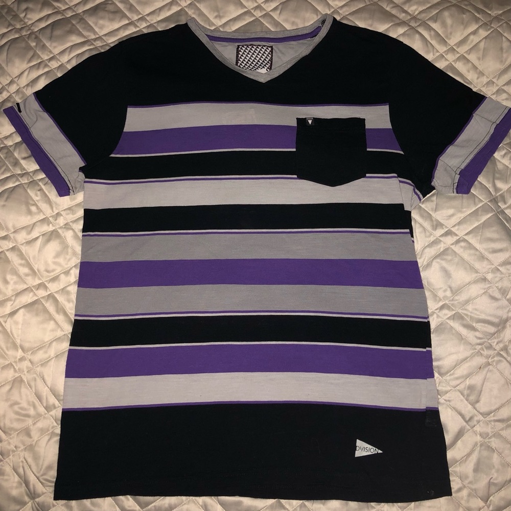 Retro-vibe 1980s-Style Striped Shirt Mens sz XL inspired Ton Sur Ton NewWave NEW